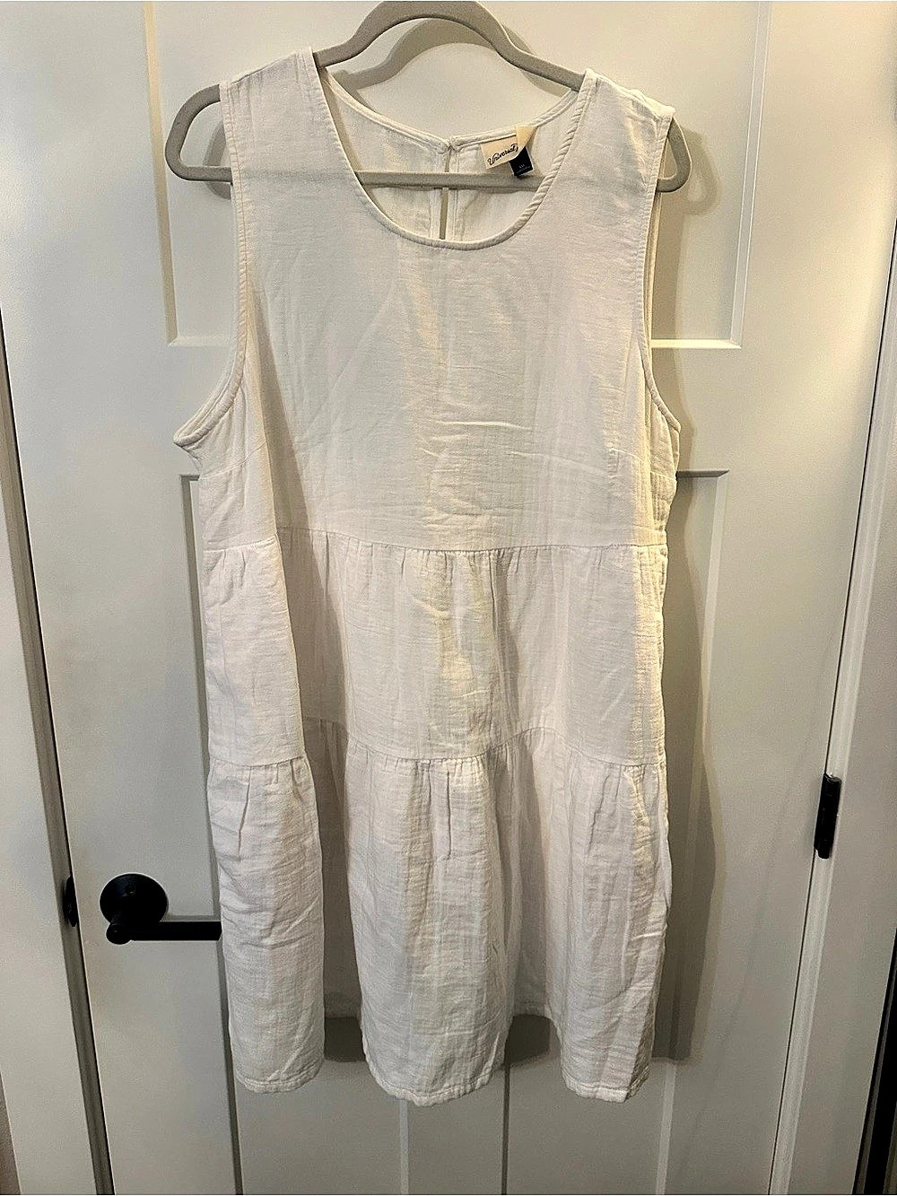 Universal Thread White Cotton Mini Dress Size XXL Like New